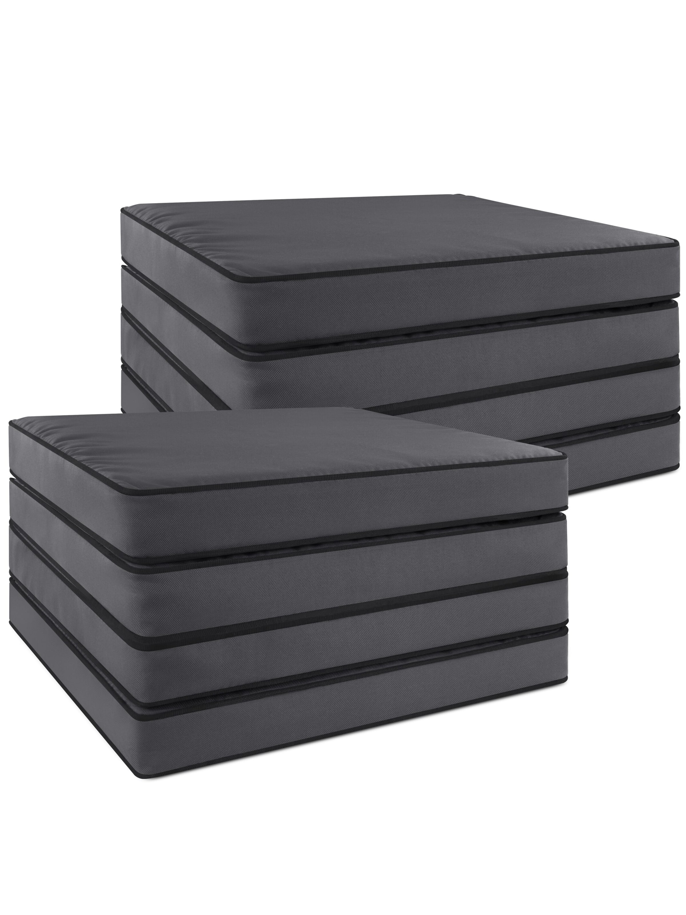 Aspero Stuhlkissen 'Lucca' in dunkelgrau, Produktansicht