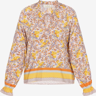 Gaya Bluza 'Fashion Look' u boja pijeska / nebesko plava / žuta / tamno narančasta, Pregled proizvoda