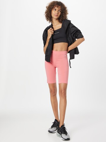 Champion Authentic Athletic Apparel Skinny Shorts in Pink