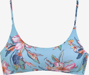 LASCANA - Sujetador bustier Top de bikini en azul: frente