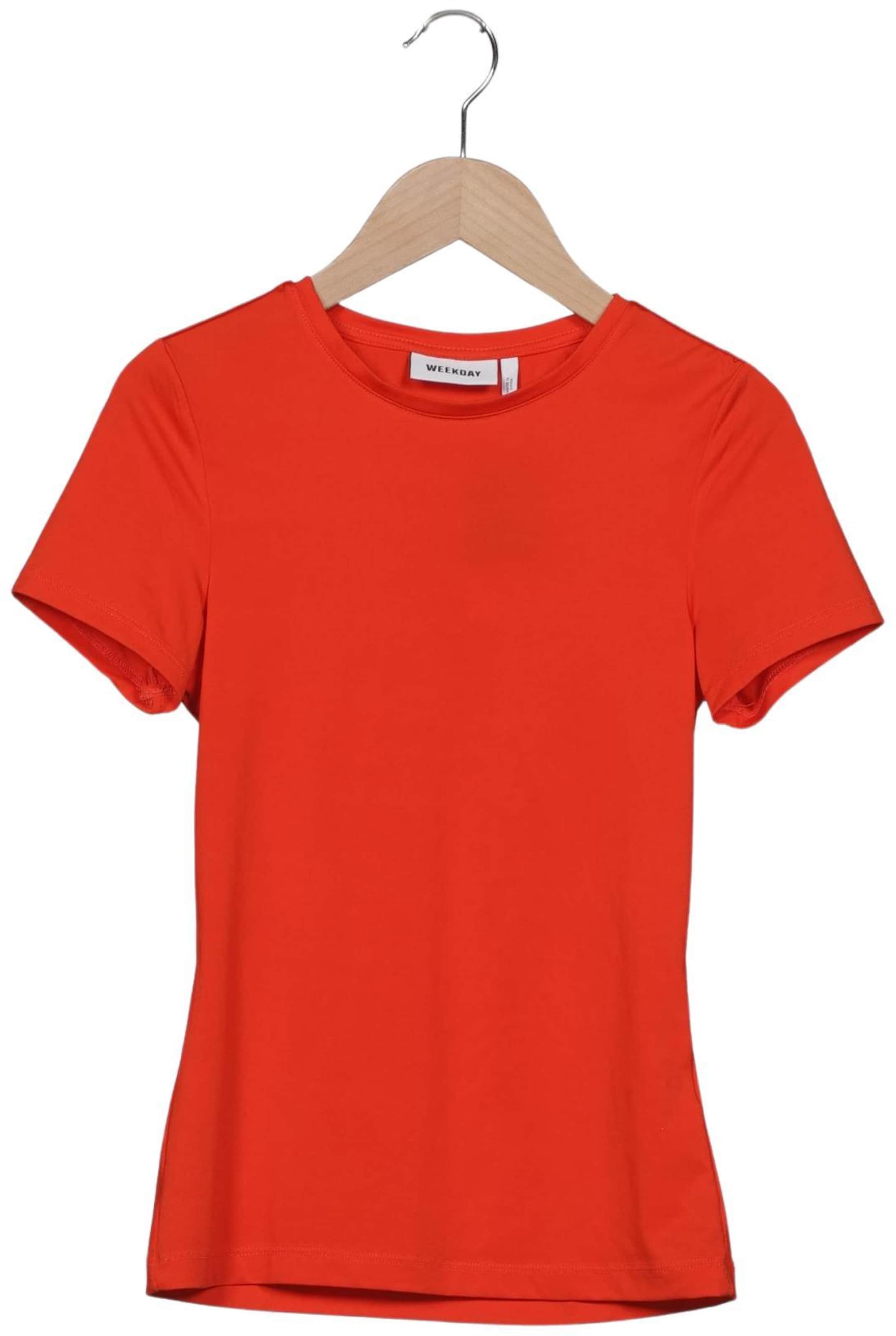WEEKDAY Top & Shirt in XS in Red: front
