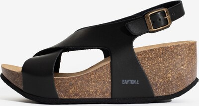 Bayton Sandaler med rem 'Rea' i lysegrå / sort, Produktvisning