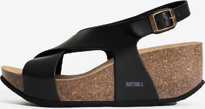 Sandale cu baretă 'Rea' Bayton pe gri deschis / negru, Vizualizare produs