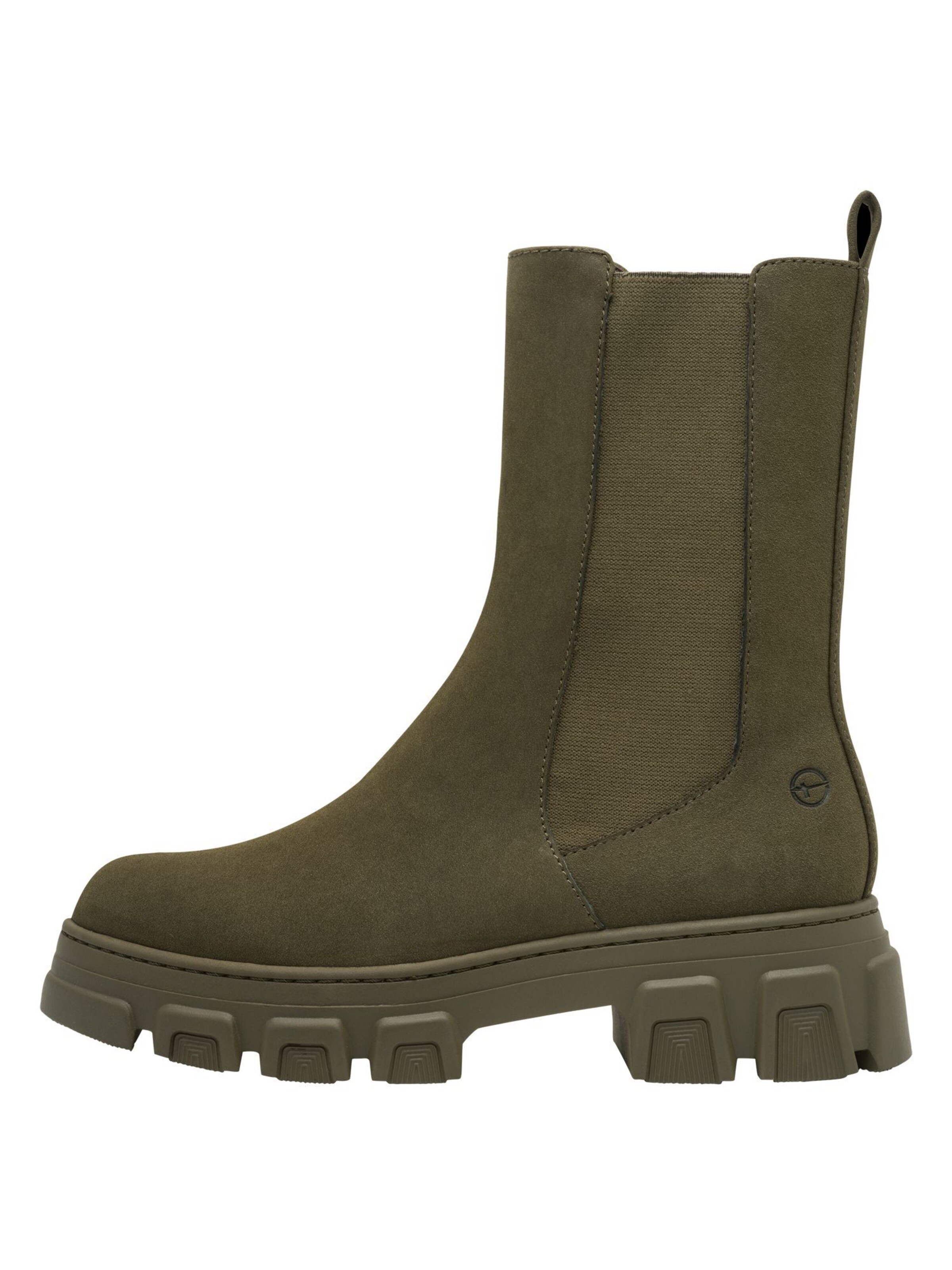 Tamaris Chelsea boots in Groen