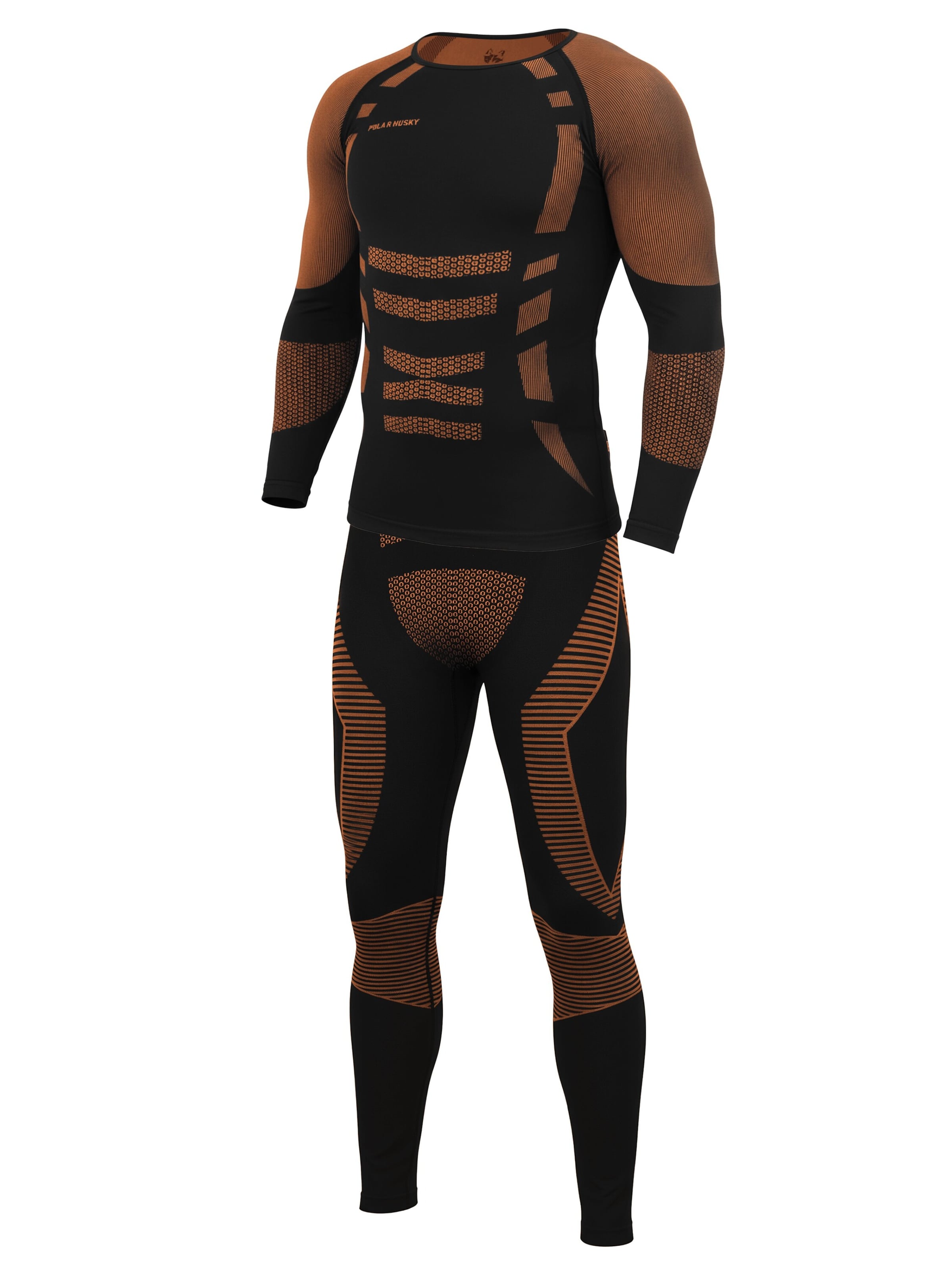 normani Base Layer en mandarine / noir, Vue avec produit