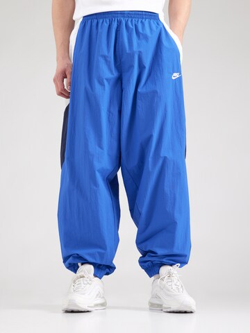 Nike Sportswear Tapered Broek 'CLUB' in Blauw: voorkant