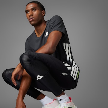 Skinny Pantalon de sport 'Adizero' ADIDAS PERFORMANCE en noir