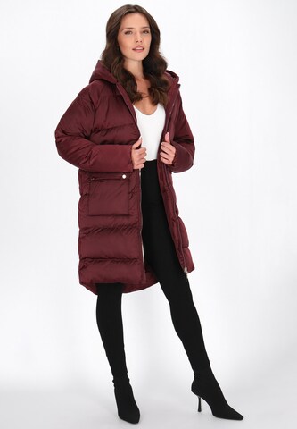 Manteau d’hiver faina en rouge