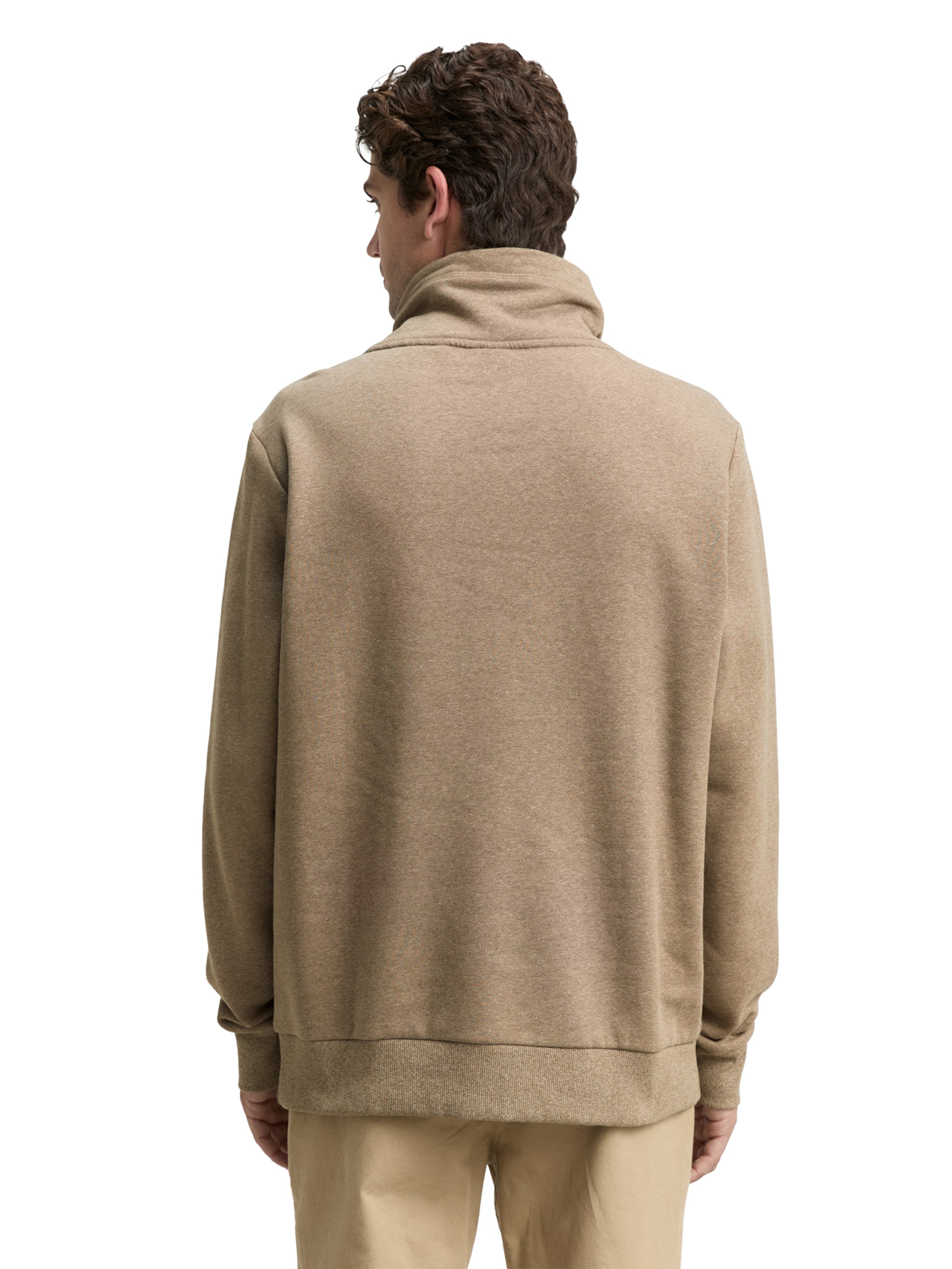 TOM TAILOR Sweatshirt in Beige