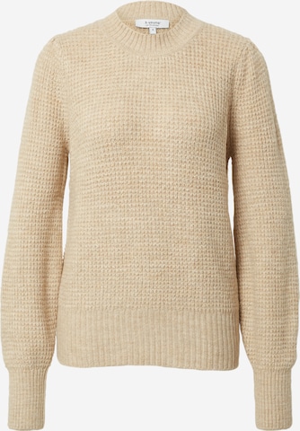 b.young Sweater 'MISHA' in Beige: front