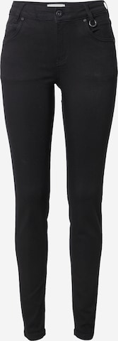 PULZ Jeans - Skinny Vaquero 'Emma' en negro: frente