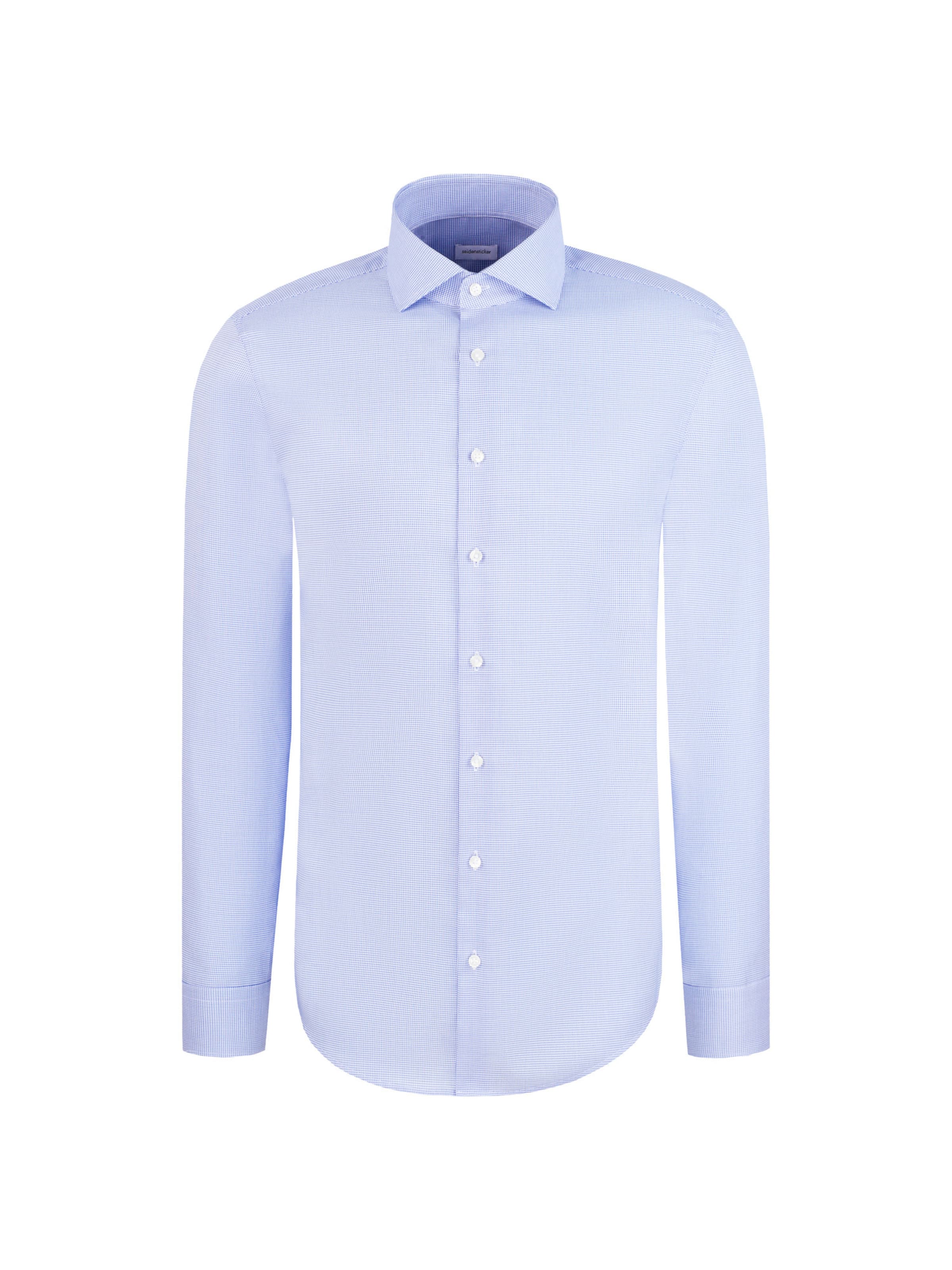 Coupe regular Chemise business 'Classic Essentials' SEIDENSTICKER en bleu : devant