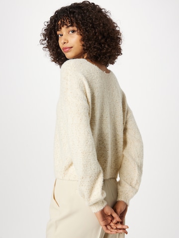 ONLY Pullover 'ROSETTE' in Beige