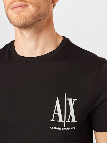 ARMANI EXCHANGE - Camiseta en negro