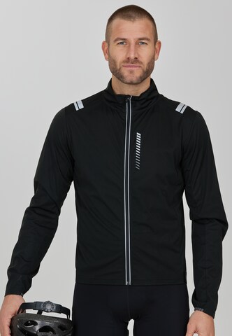 ENDURANCE Athletic Jacket 'Justine' in Black: front