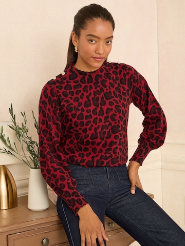 Pullover di love & roses in rosso: frontale