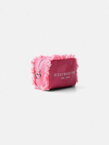 Bershka Toiletry bag in Pink