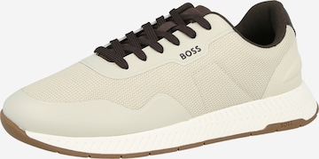 BOSS Trainers 'Titanium' in Beige: front