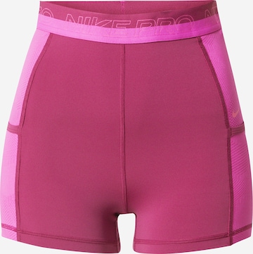 Coupe slim Pantalon de sport NIKE en rose : devant