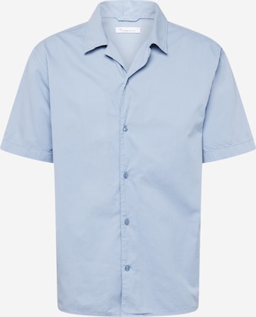 KnowledgeCotton Apparel Regular Fit Hemd in Blau: predná strana