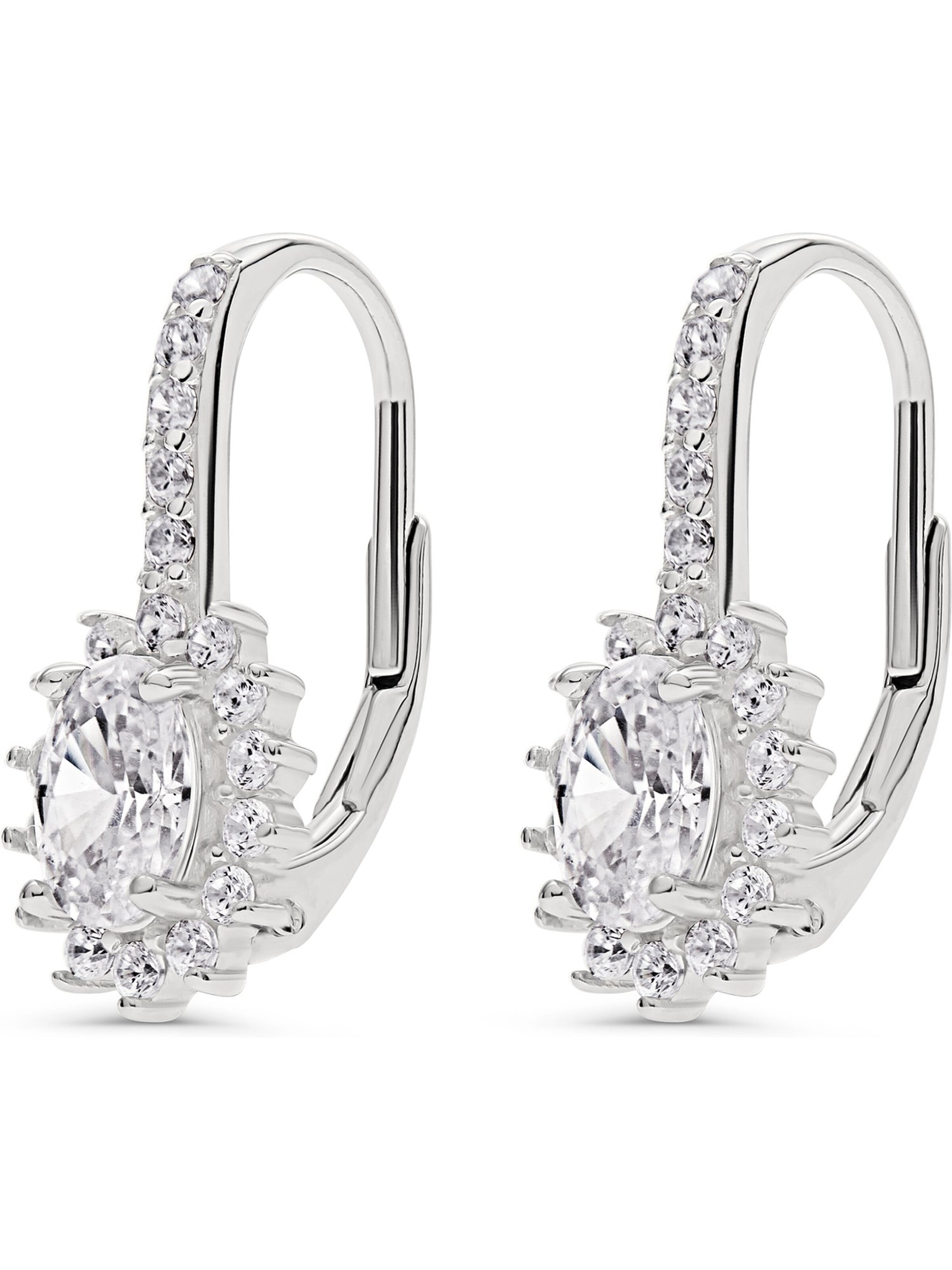 FAVS Earrings in Silver: front