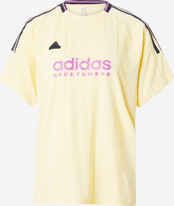 ADIDAS SPORTSWEAR - Camisa funcionais 'TIRO Q3' em amarelo: frente