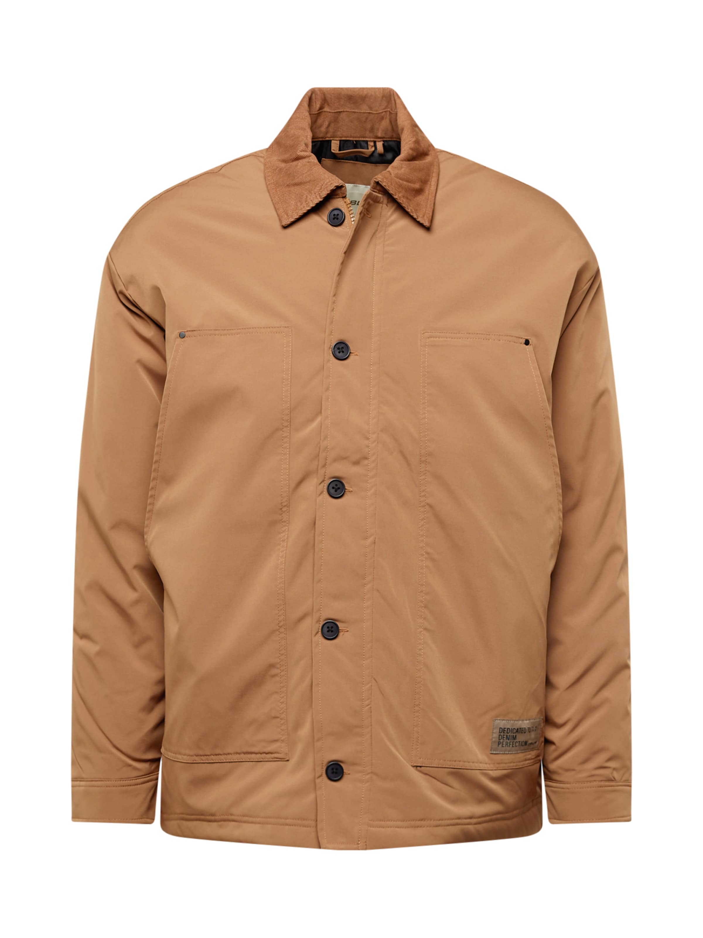 BLEND Демисезонная куртка в Коричневый: спереди