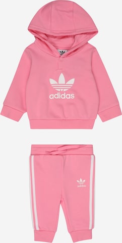 ADIDAS ORIGINALS - Fato de jogging 'Adicolor' em rosa: frente