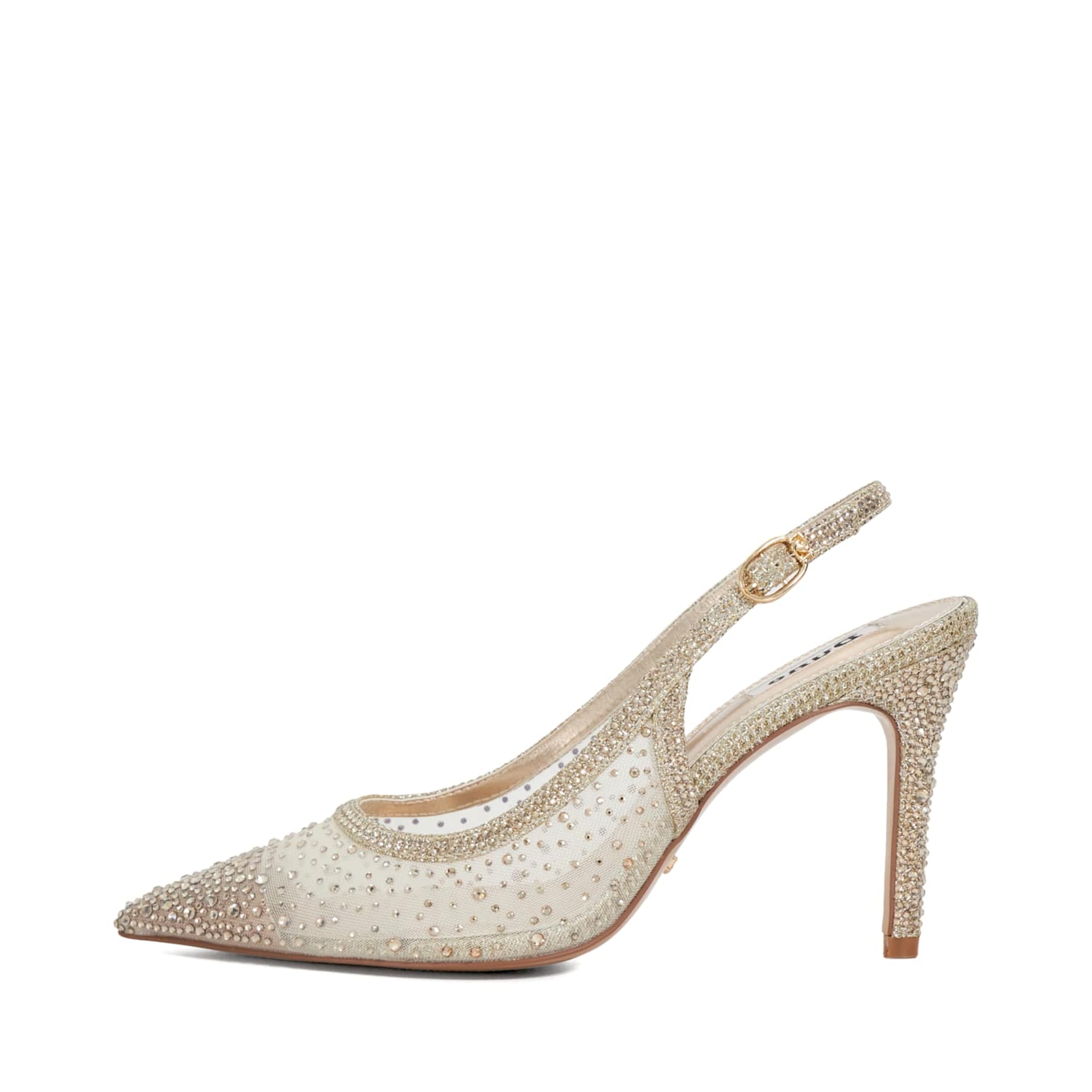 Escarpins à bride arrière Dune LONDON en or