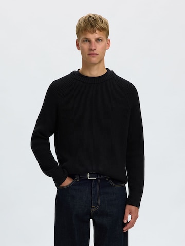 SELECTED Sweater 'SLMBraun' in Black: front