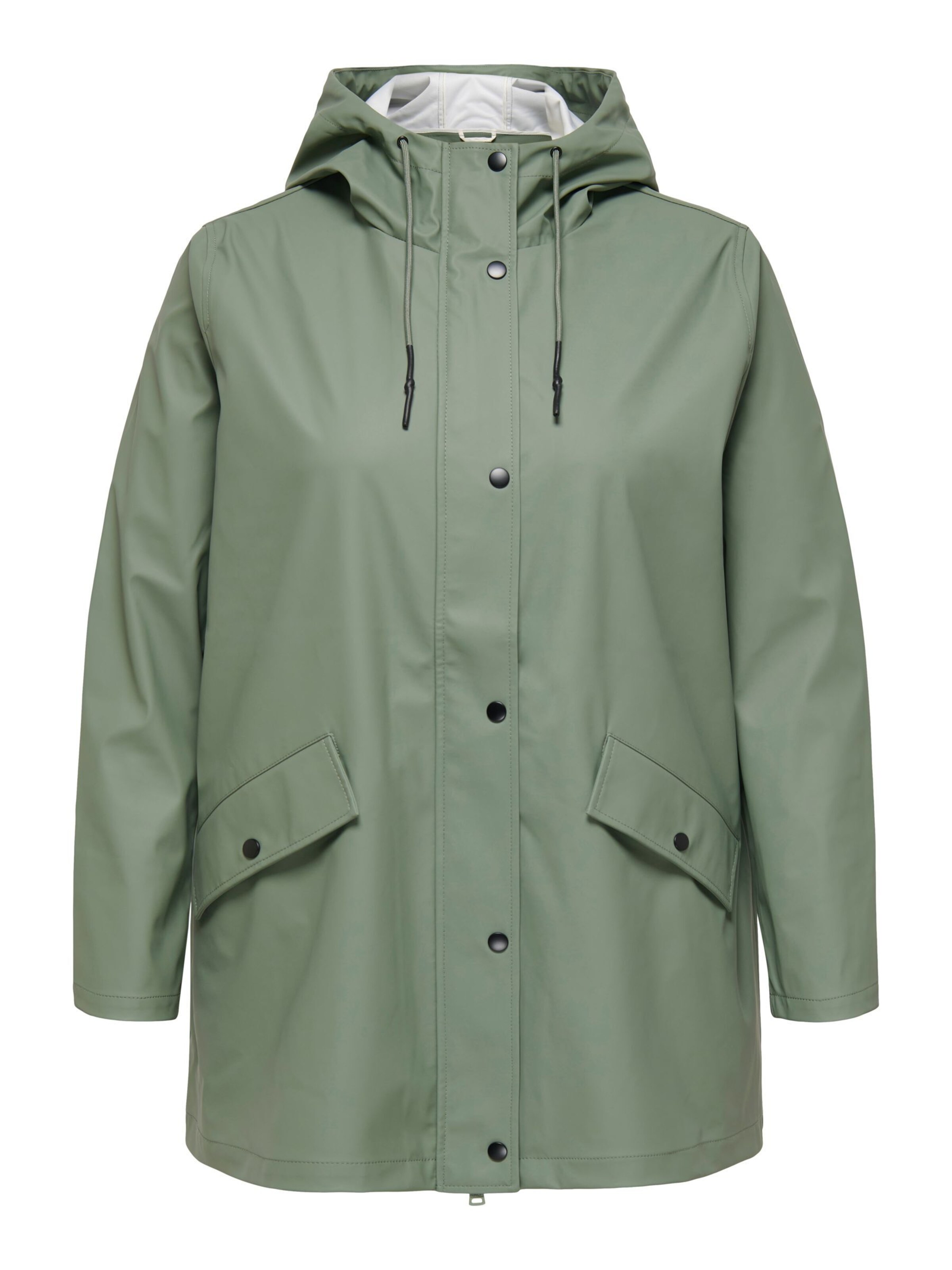 ONLY Carmakoma Between-seasons coat 'ELISA' in Green: front