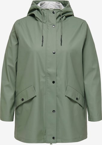 ONLY Carmakoma Between-Seasons Coat 'ELISA' in Green: front