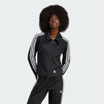 ADIDAS ORIGINALS Sportsweatjacke in Schwarz: predná strana