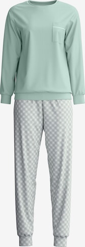 CALIDA - Pijama 'Sweet Dreams' em verde: frente