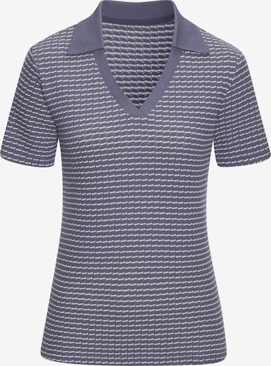 VIVANCE Poloshirt in marine / naturweiß, Produktansicht