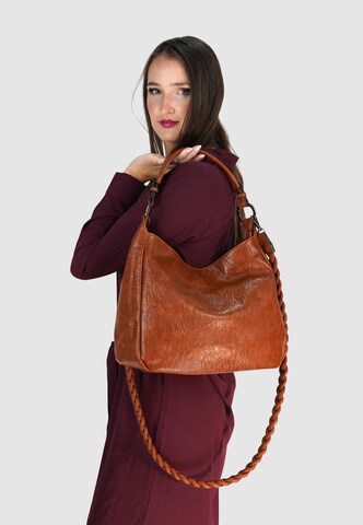 HARPA Handbag 'TILDA' in Brown: front