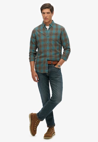 Superdry Regular fit Overhemd in Groen