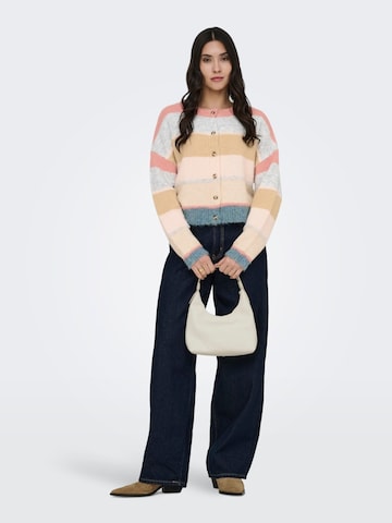 Jaqueline de Yong Gebreid vest 'Cassidy' in Roze