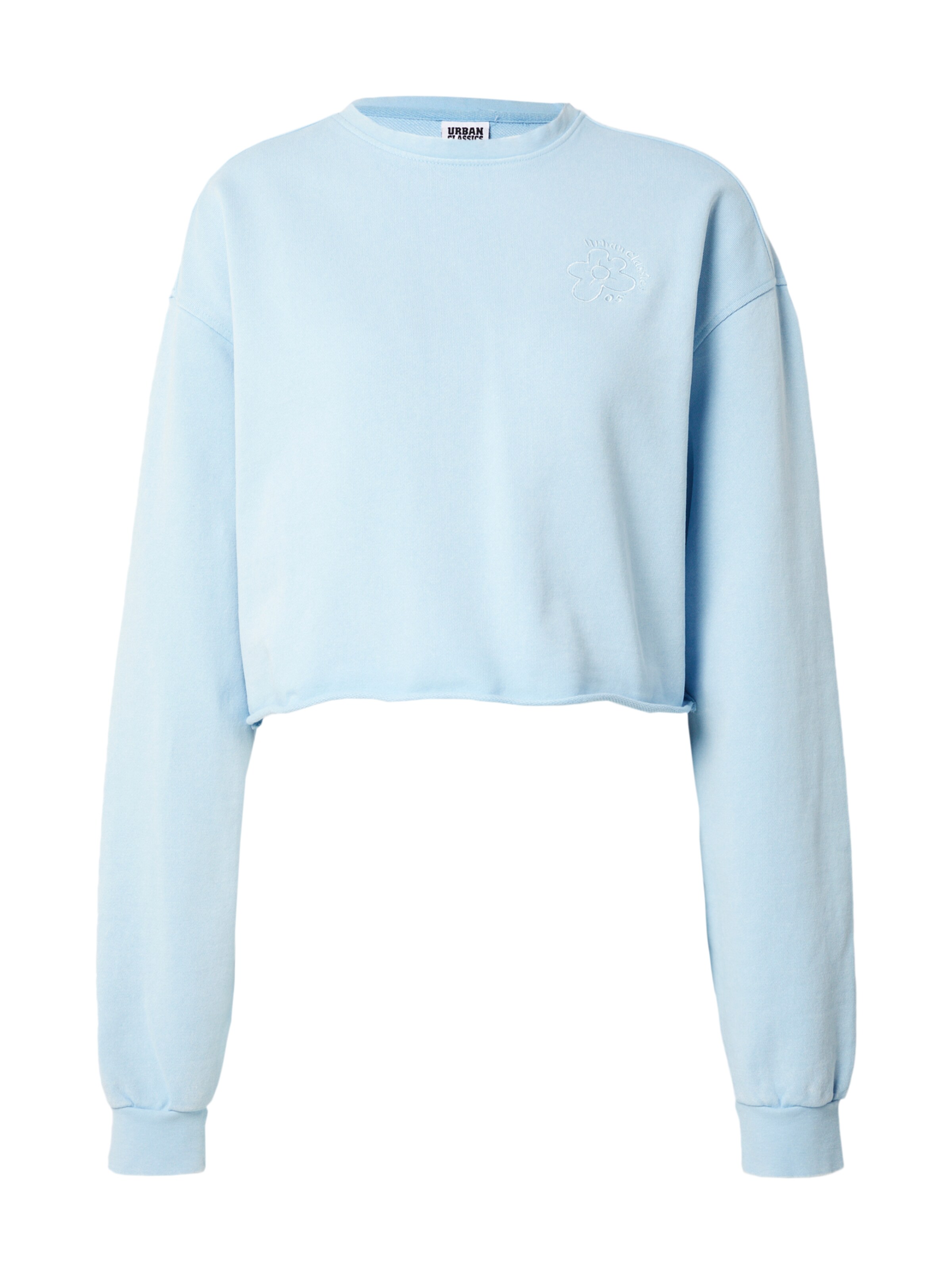 Urban Classics Sweatshirt in Blue: front