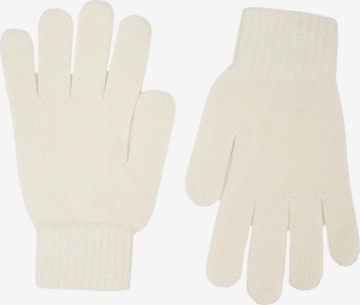 Zwillingsherz Rękawiczki pięciopalczaste w kolorze biały: przód