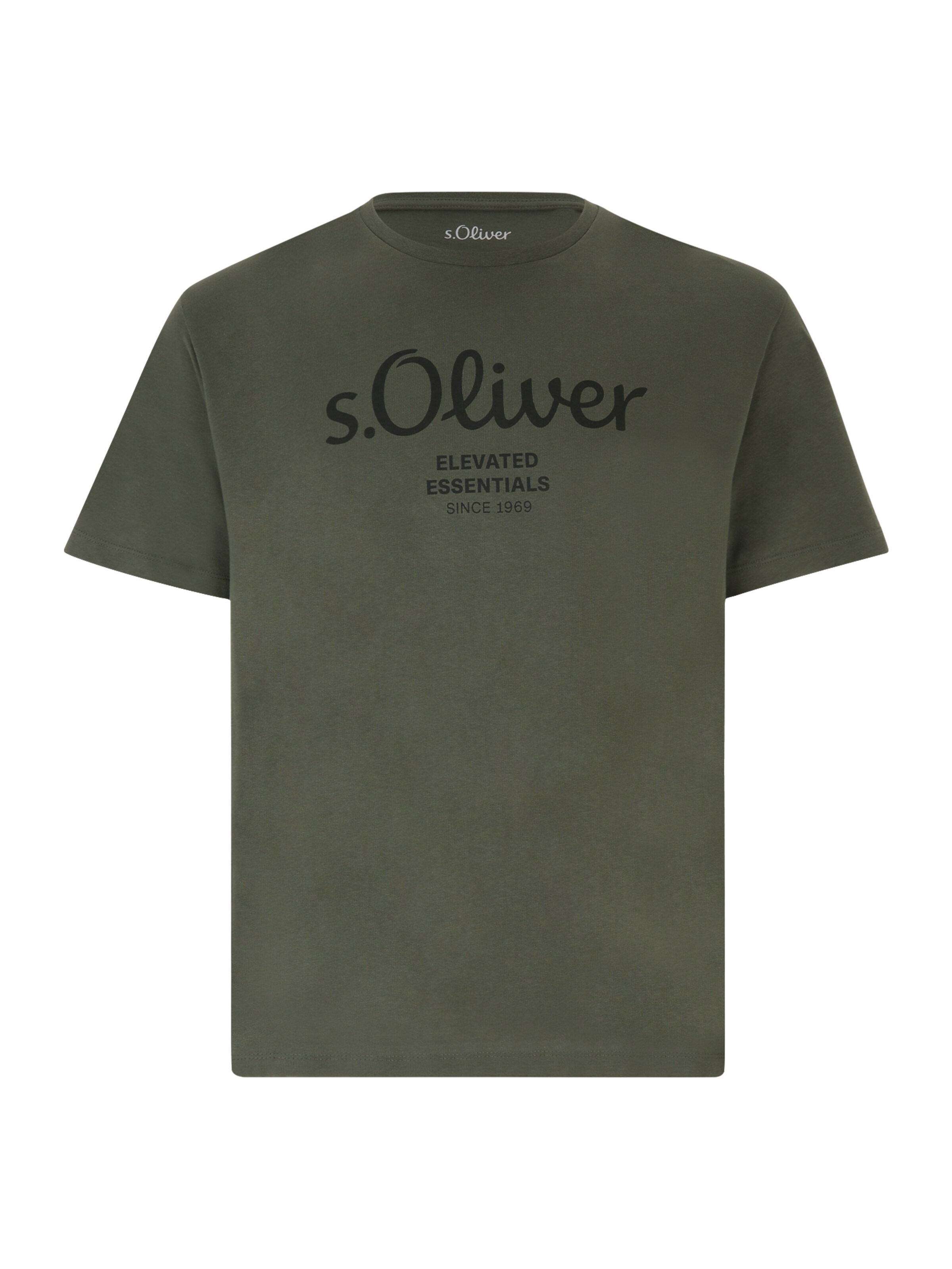 s.Oliver Men Big Sizes Shirt in Grün: Vorderseite