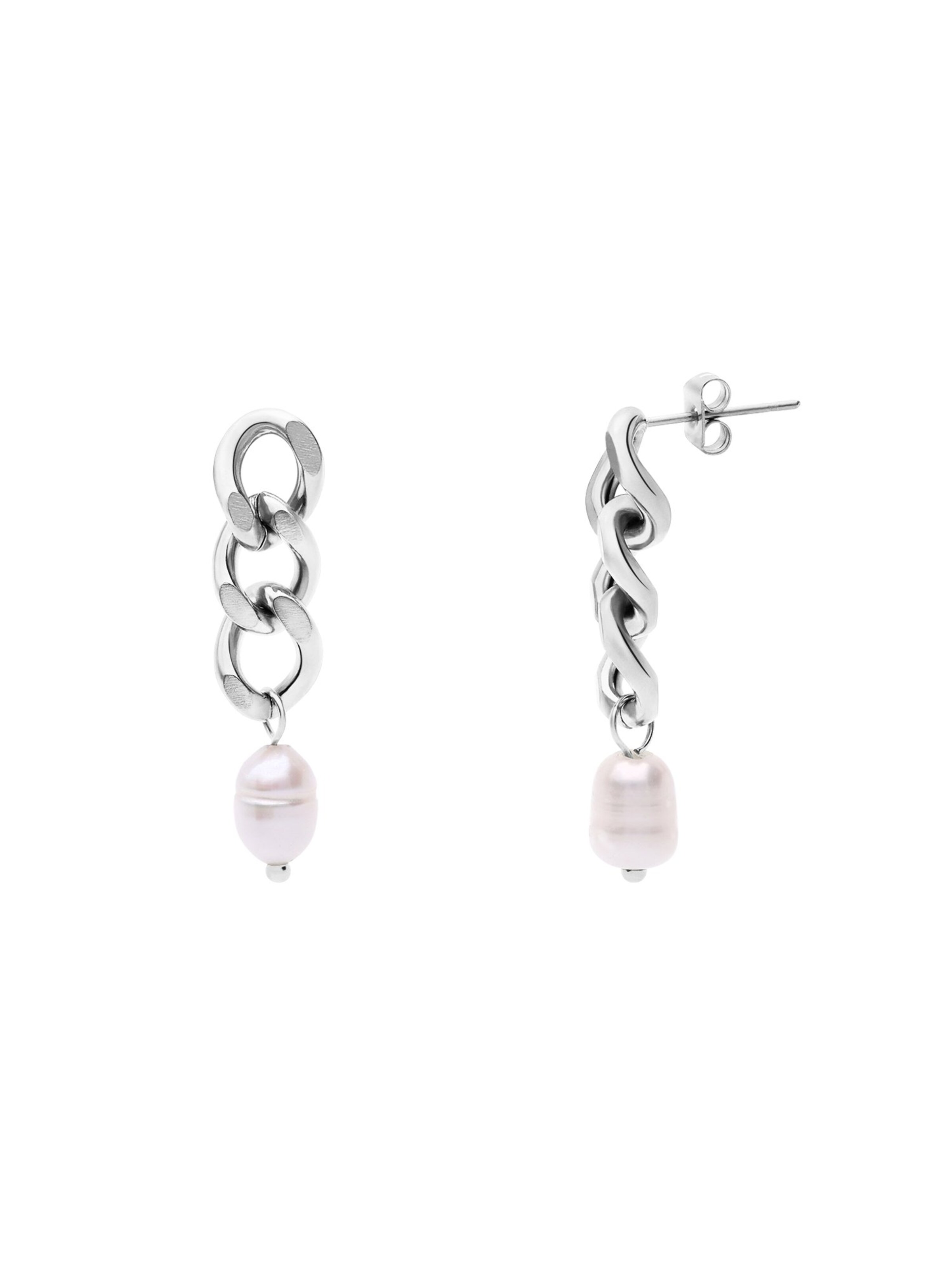 Lucardi Oorbellen in Zilver: voorkant