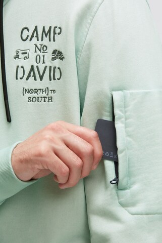 CAMP DAVID Zip-Up Hoodie in Green