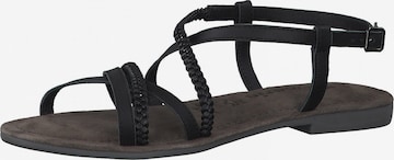 TAMARIS Strap Sandals in Black: front