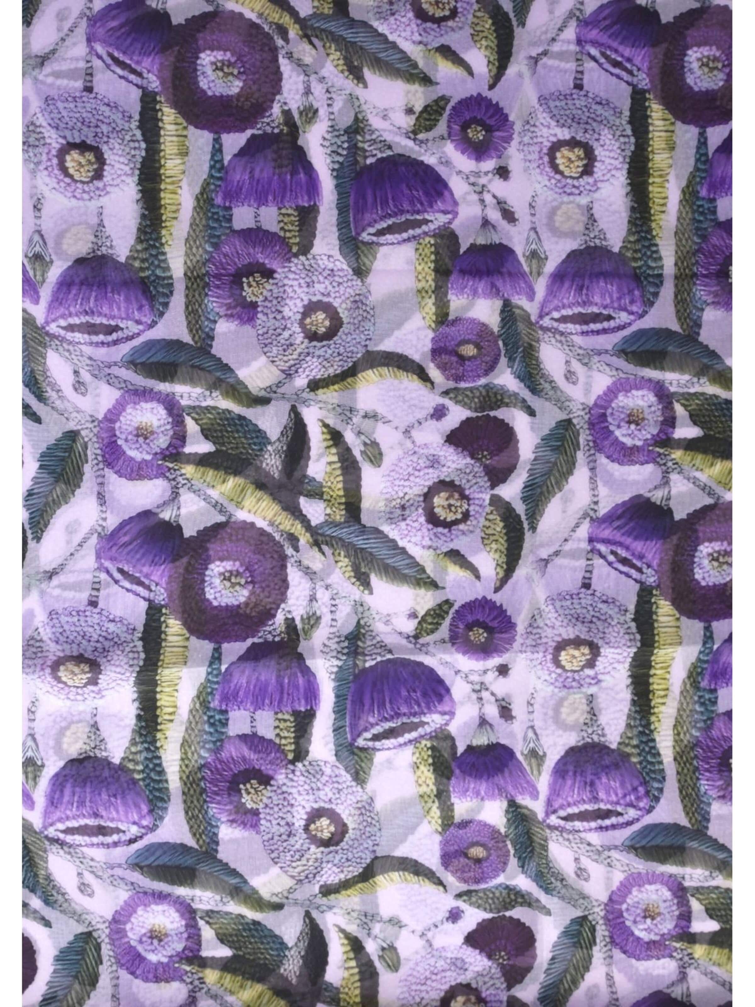 styleBREAKER Schal 'Leichter Viskose Schal mit Blumenmuster'‌‌‌‌‌ in Lila