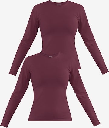 Janice Shirt ' Niska ' in Rot: Vorderseite