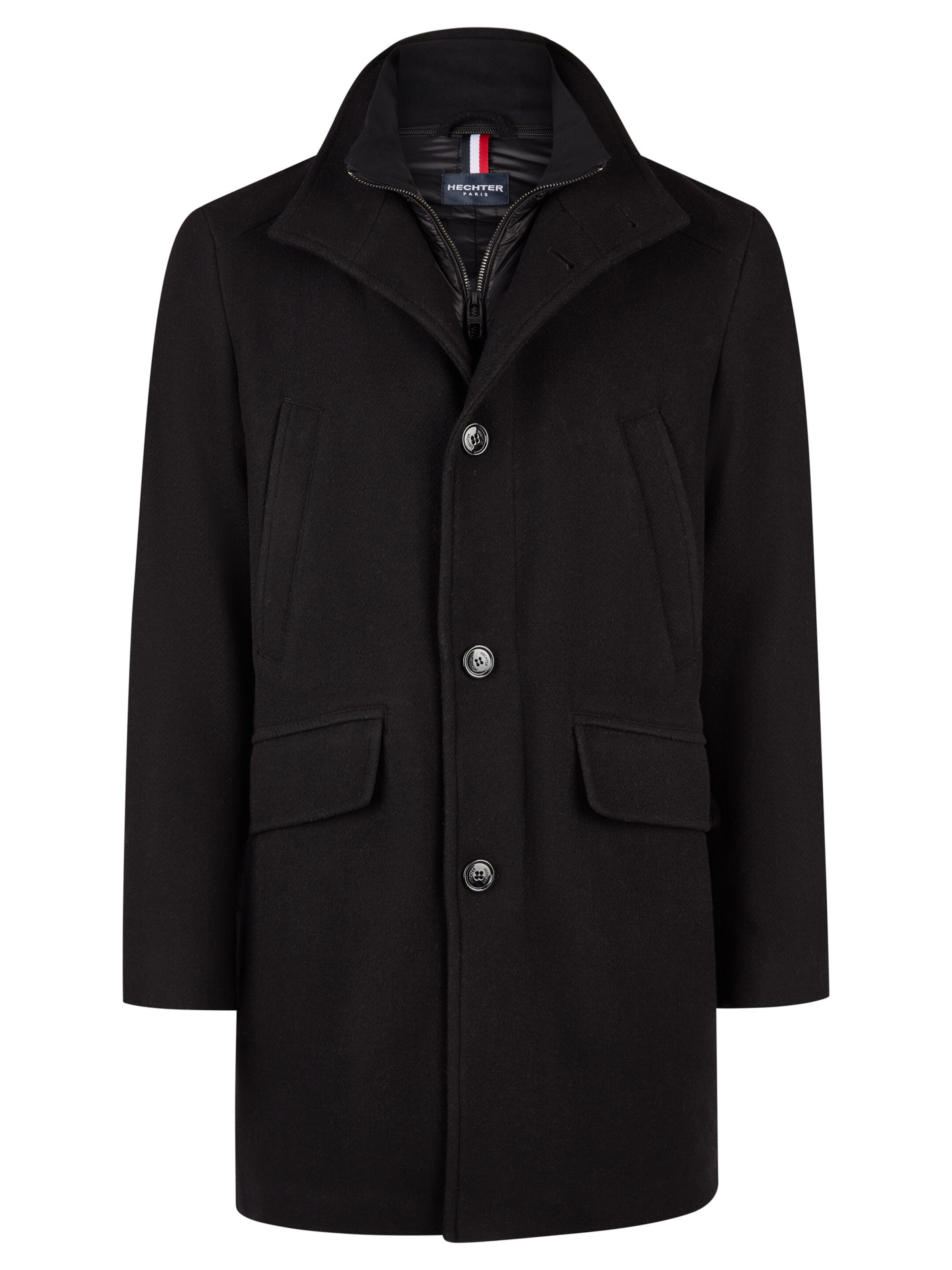 Manteau mi-saison HECHTER PARIS en noir : devant