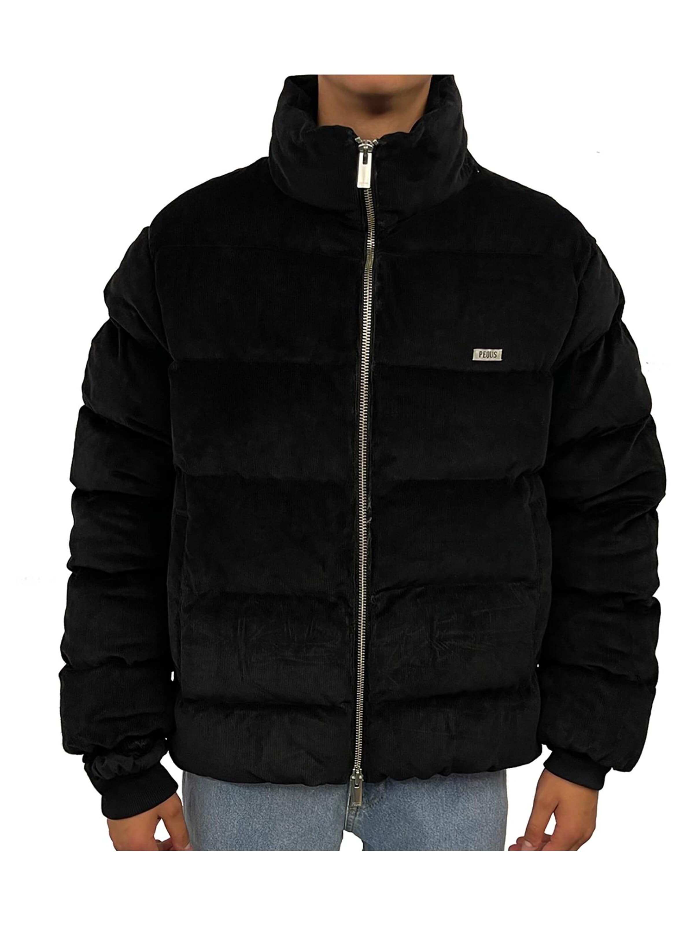 Pequs Winter Jacket in Black: front