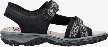 Rieker Hiking Sandals in Black