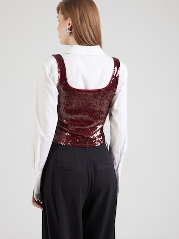 Hoermanseder Top 'Sequin' in Red